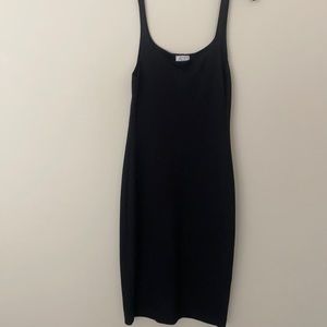 Zara basic Midi black dress